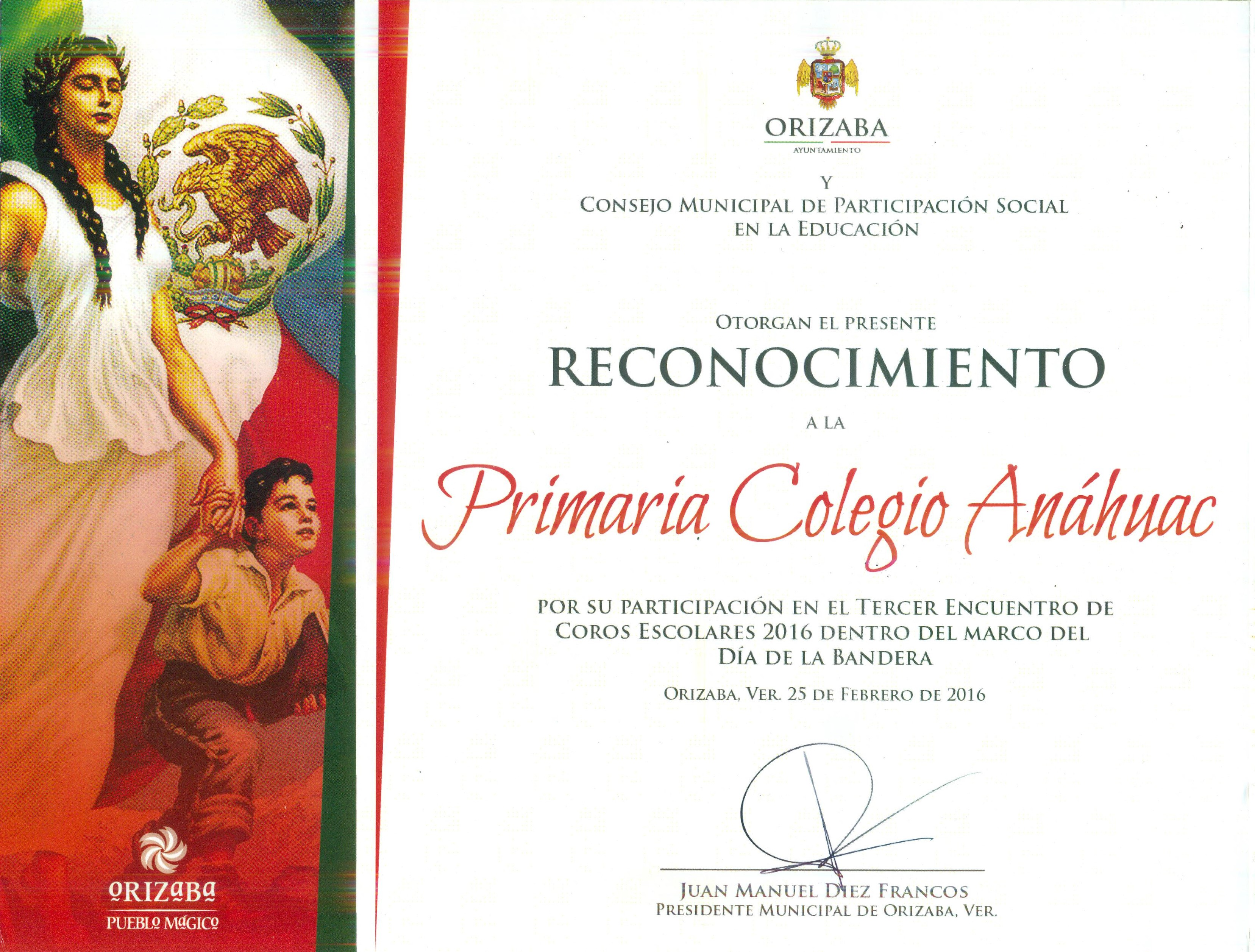 Participación en el 3° encuentro de coros escolares