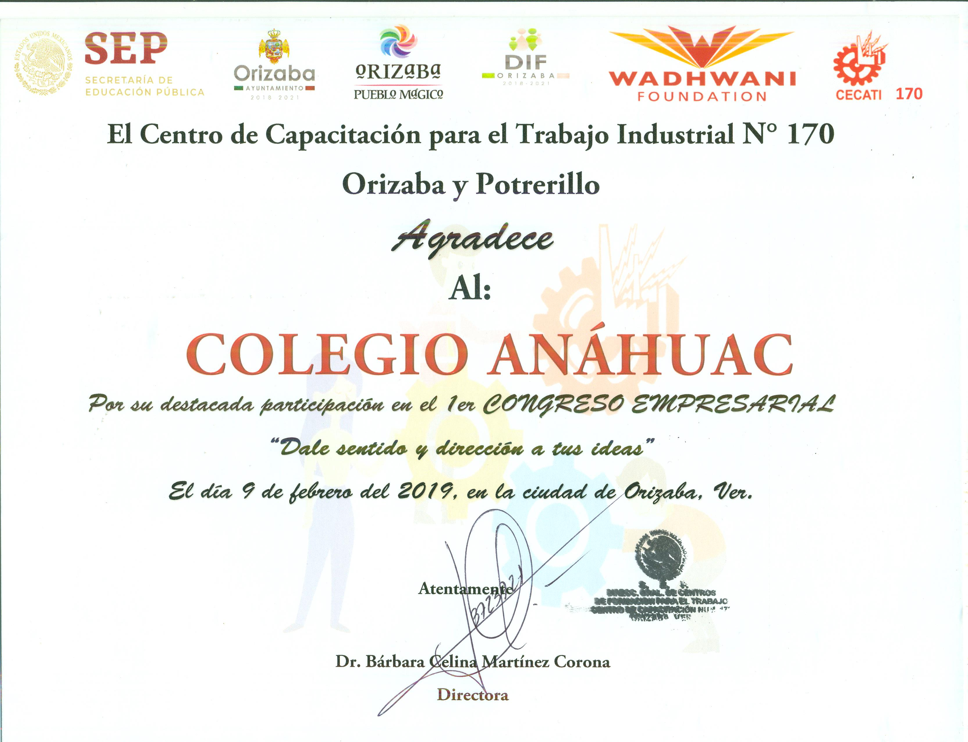 Participación en el congreso empresarial